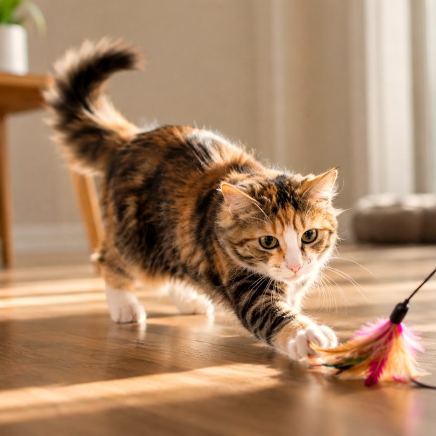 Helen, the tortoiseshell calico
